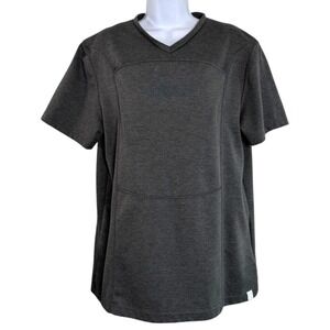 Lalabu Mens Soothe Baby Short Sleeve Shirt Gray Size XL